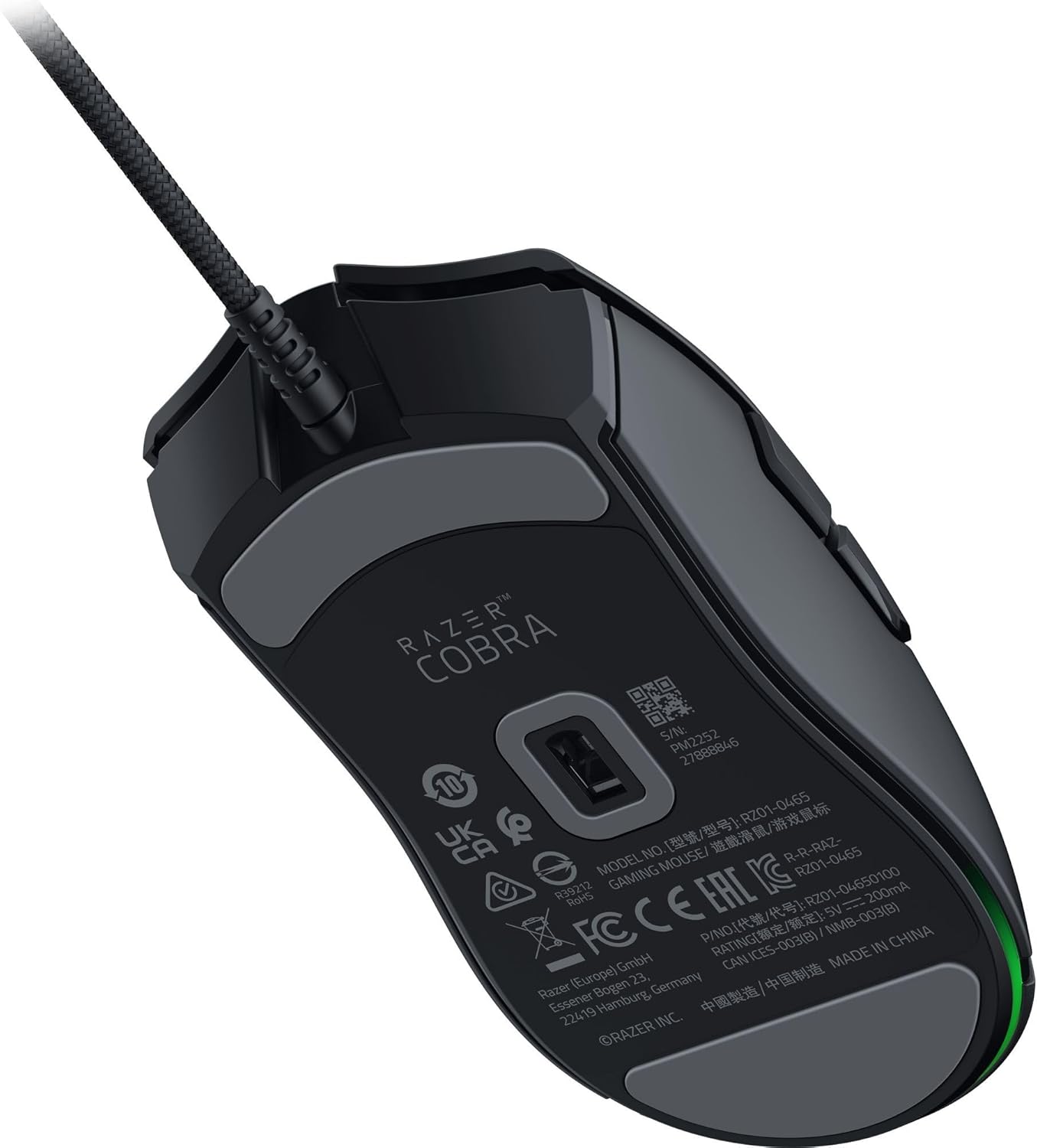 Razer Cobra Lightweight Wired Gaming Mouse, Chroma RGB, Black