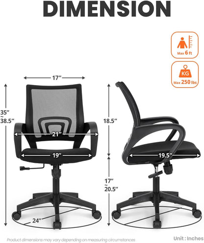 NEO CHAIR Ergonomic Mesh Office Chair with Lumbar Support – Black