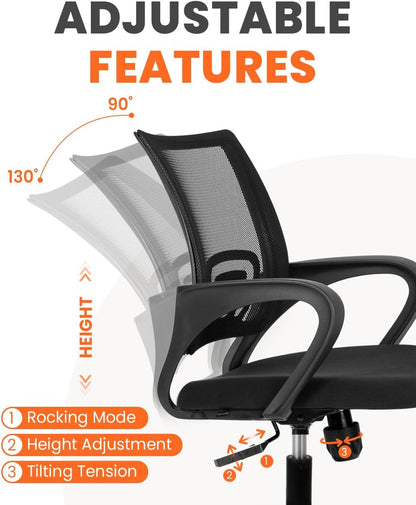 NEO CHAIR Ergonomic Mesh Office Chair with Lumbar Support – Black