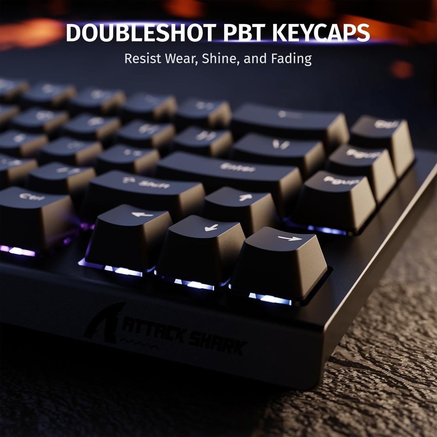 ATTACK SHARK X68 HE RT 60% Hall Effect Gaming Keyboard – 8KHz, RGB, Wired