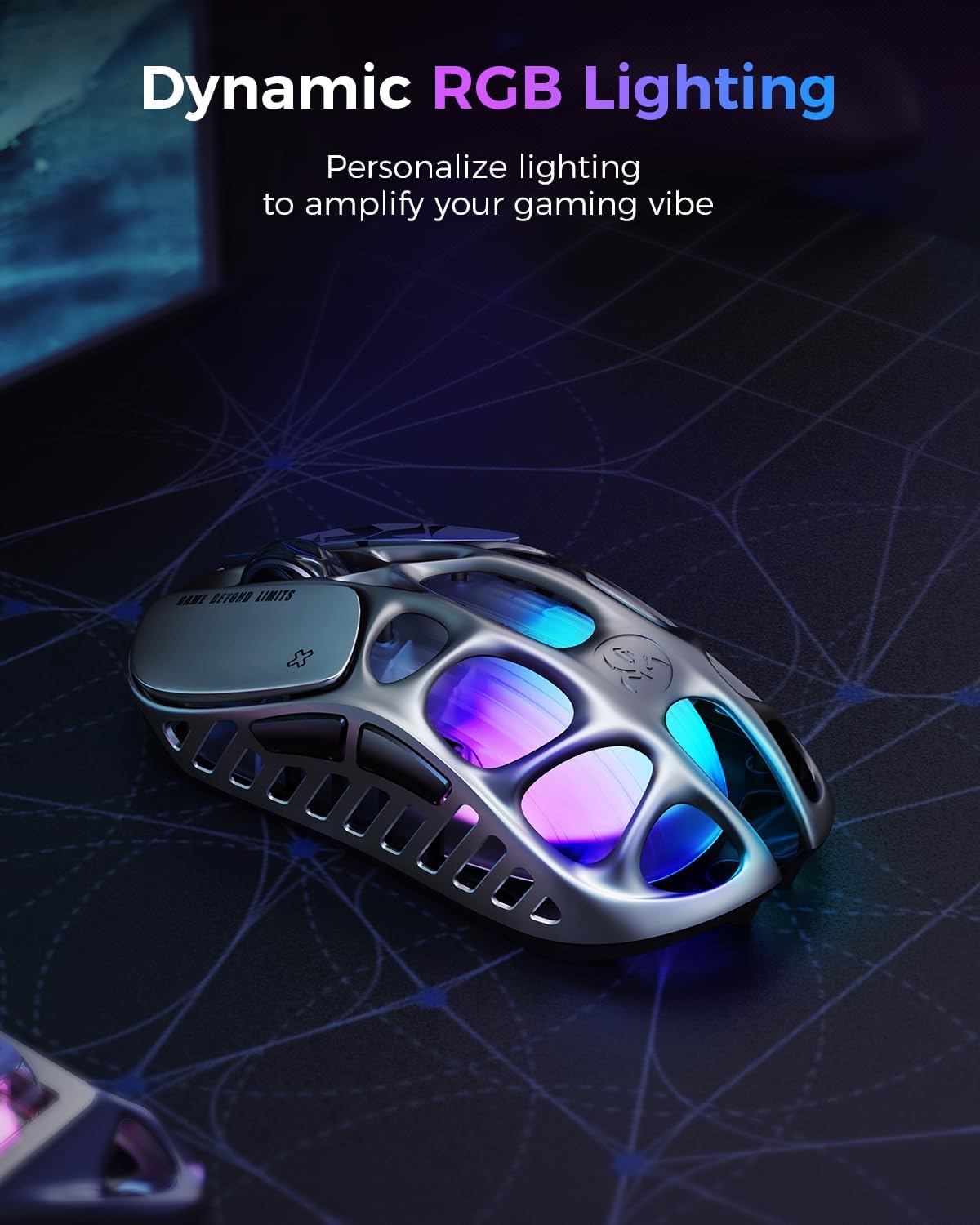 GravaStar Mercury X Pro Ultra-Light Wireless Gaming Mouse – 32K DPI, PAW3950, 49g