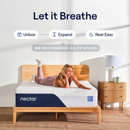 Nectar Classic 12" Queen Memory Foam Mattress – Medium Firm, Cooling, Mattress in a Box