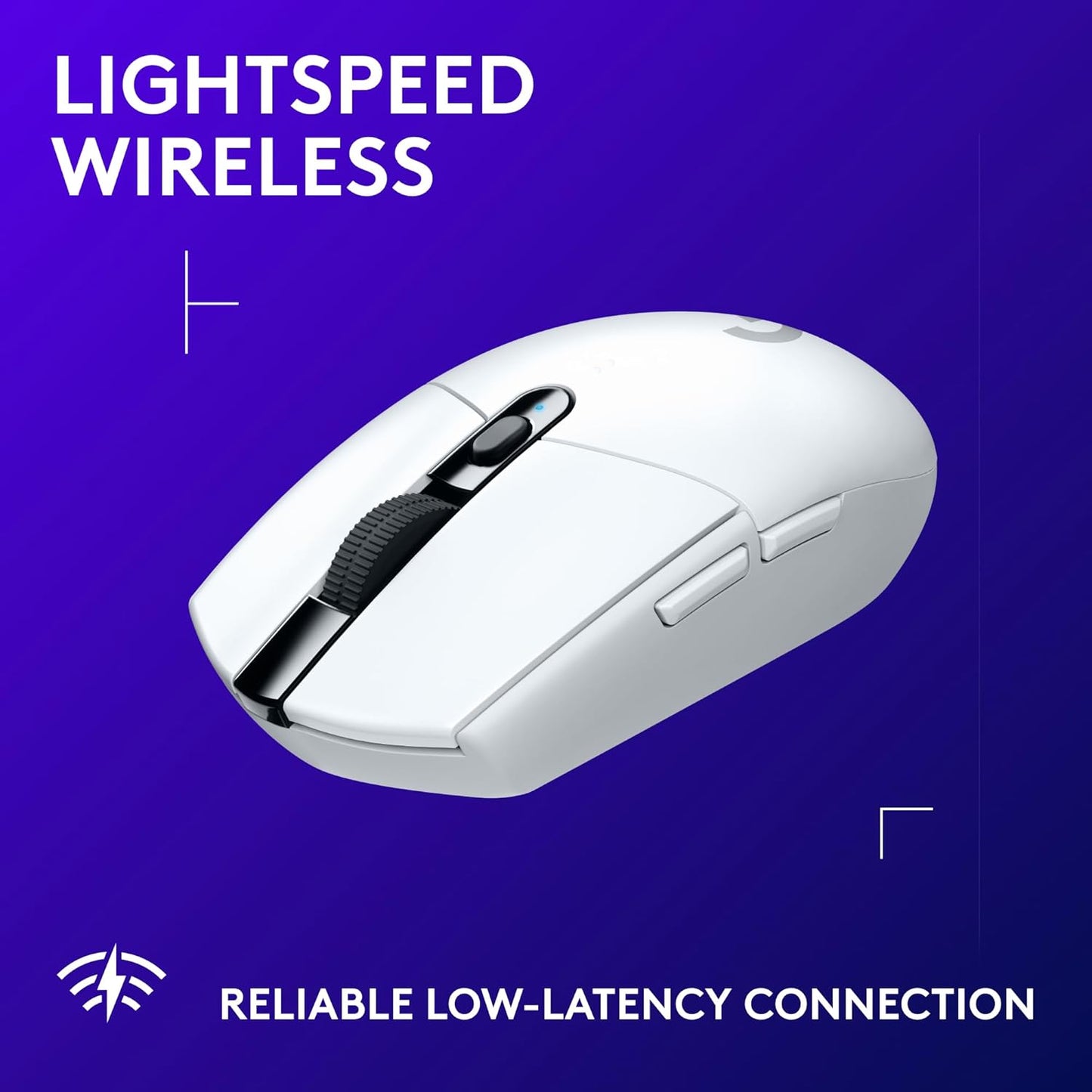 Logitech G305 LIGHTSPEED Wireless Gaming Mouse, HERO Sensor, White