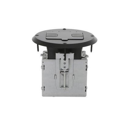 RACO 1-Gang Black Steel Round Floor Box Kit – Durable, Versatile Electrical Solution