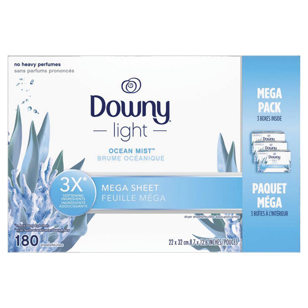 Downy Ocean Mist Dissolvable Laundry Sheets – 180 Count