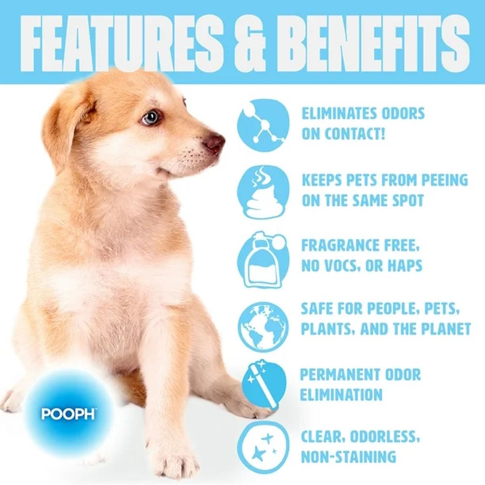 POOPH™ Advanced Pet Odor & Stain Remover – 20 oz