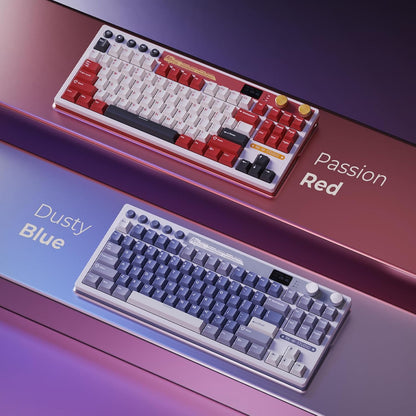 RK ROYAL KLUDGE M87 75% Wireless Mechanical Keyboard – Screen, Dual Knobs, RGB