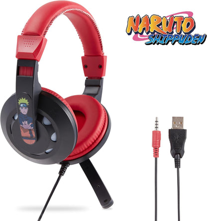 Naruto Wired Gaming Headset with Mic & LED Lights