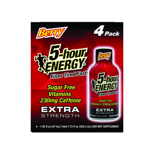 5-hour ENERGY Berry Extra Strength Energy Shot – 4 Count