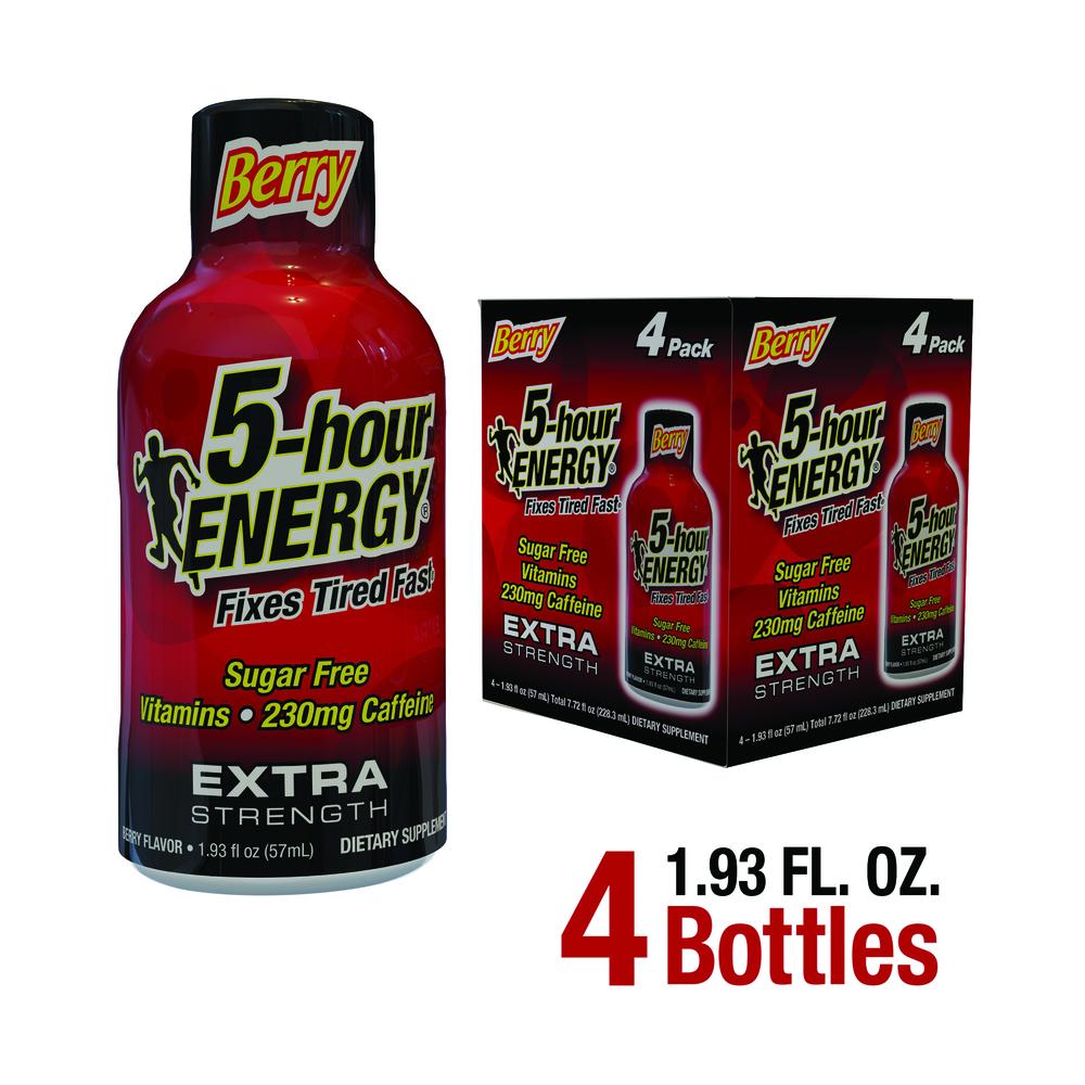 5-hour ENERGY Berry Extra Strength Energy Shot – 4 Count