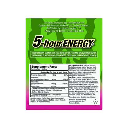 5-hour ENERGY® Extra Strength Energy Shot – Strawberry Watermelon, Fast-Acting Energy, 4 Count