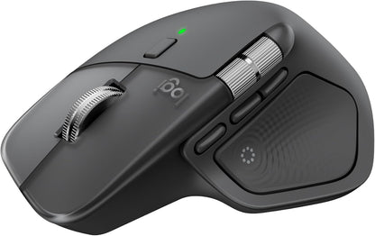 Logitech MX Master 4 Ergonomic Wireless Mouse, Haptic Feedback, USB-C, Graphite