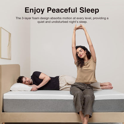 Novilla Bliss 12" King Gel Memory Foam Mattress – Cooling & Pressure Relief