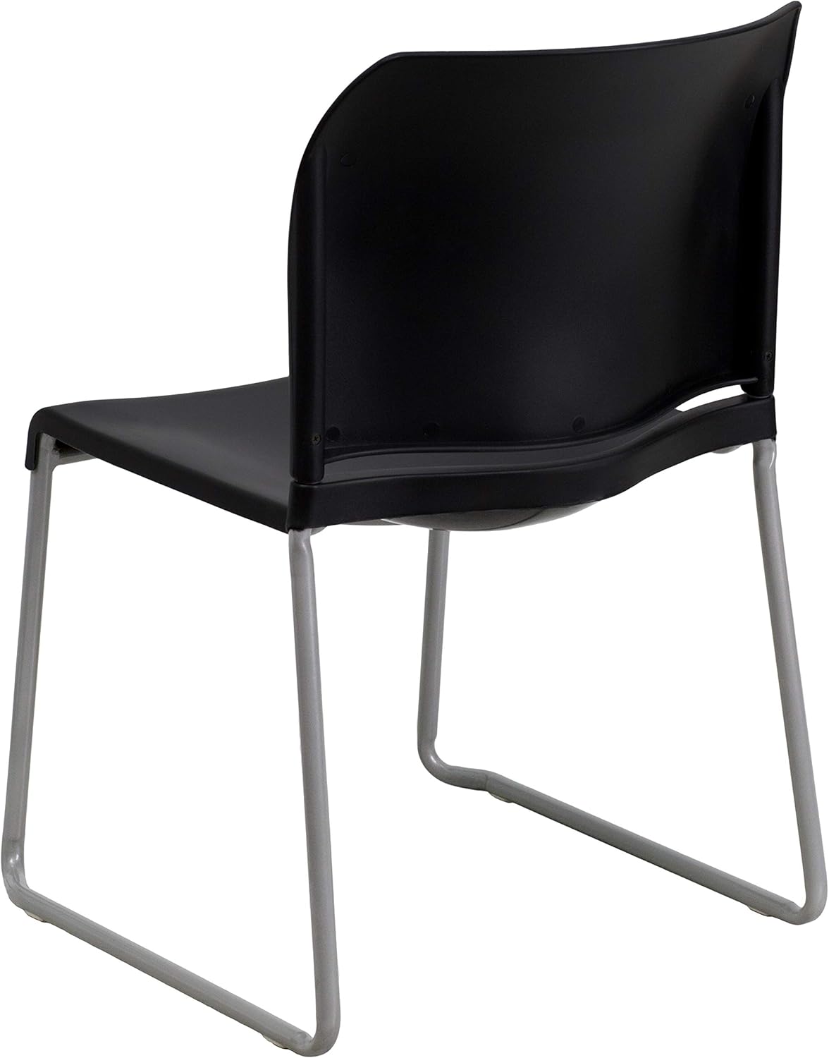 Flash Furniture Hercules Series Ergonomic Stacking Chairs – Set of 5 (Black)