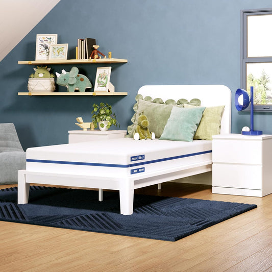 Nectar Kids Full 8" Mattress – 2-Sided Memory Foam for Growing Kids, Fiberglass-Free, Mattress in a Box