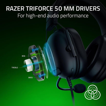 Razer BlackShark V2 X Xbox Gaming Headset – 50mm Drivers, 3.5mm, Black