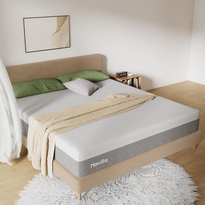 Novilla Bliss 12" King Gel Memory Foam Mattress – Cooling & Pressure Relief