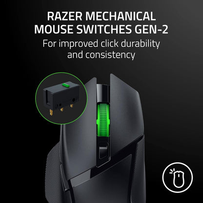 Razer Basilisk V3 X HyperSpeed Gaming Mouse, 18K DPI, Black