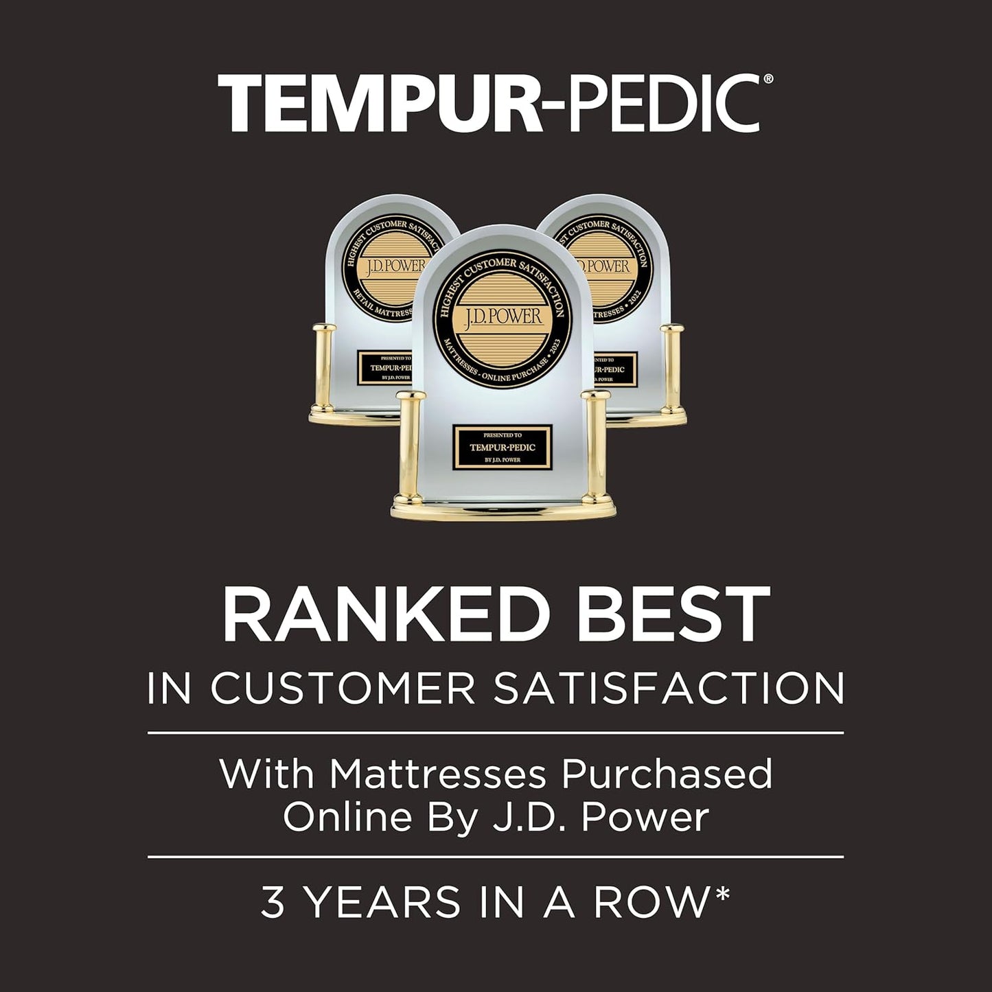 TEMPUR-Adapt 2.0 King Mattress – 11" Medium Memory Foam, Motion Isolation