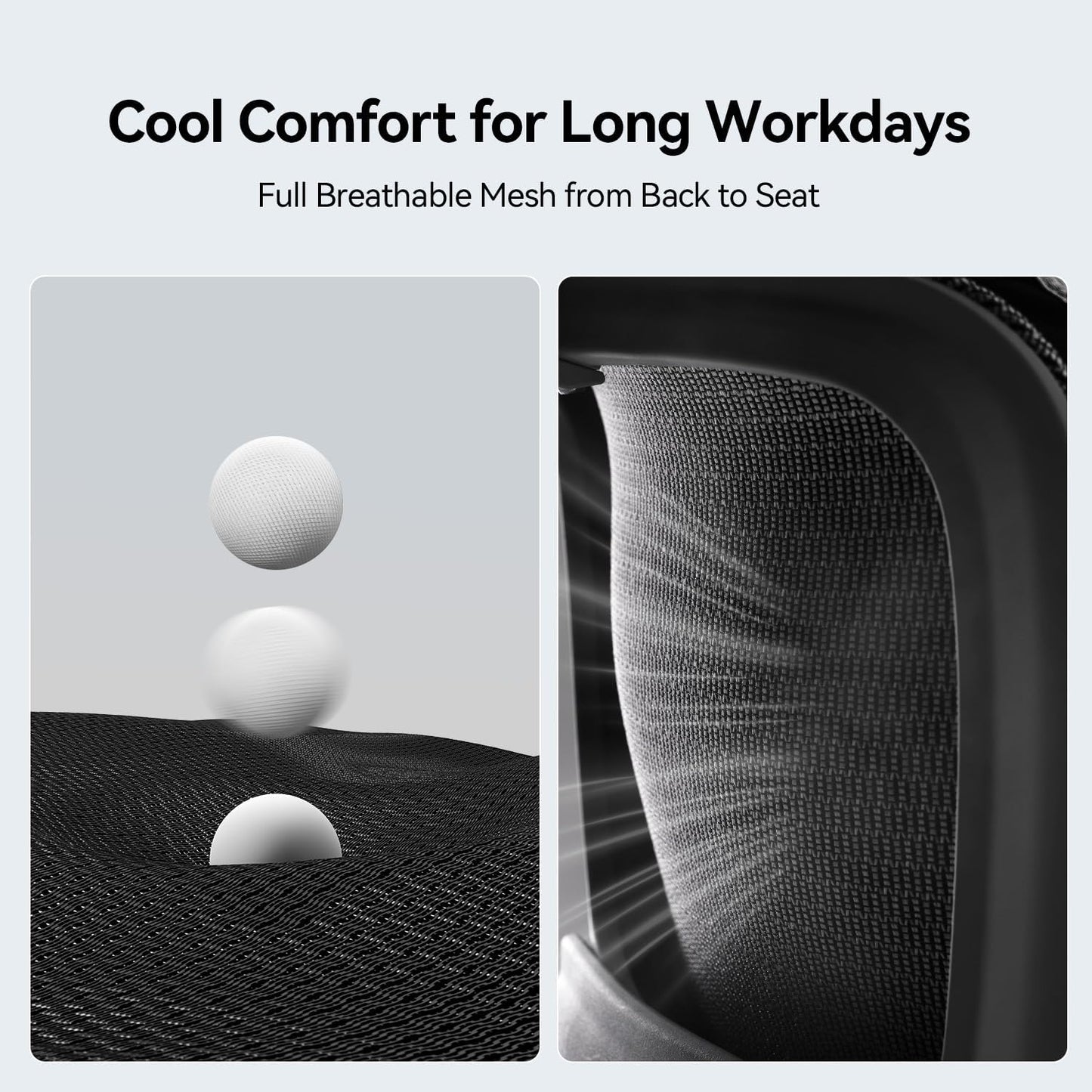 SIHOO B100 SE Ergonomic Office Chair with Adaptive Lumbar Support & Flip-Up Armrests, Jet Black
