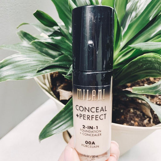 Milani Conceal + Perfect 2-in-1 Foundation + Concealer, 01 Creamy Vanilla, 1 fl oz