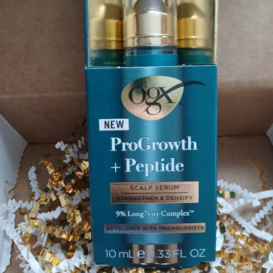 OGX ProGrowth+ Hair Strengthening Peptide Scalp Serum - 0.33 fl oz