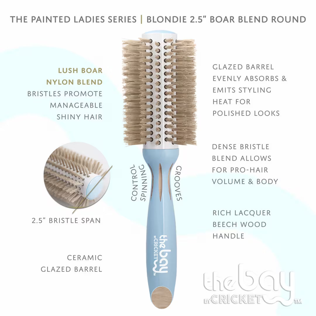 The Bay Blondie Boar Blend Round Brush