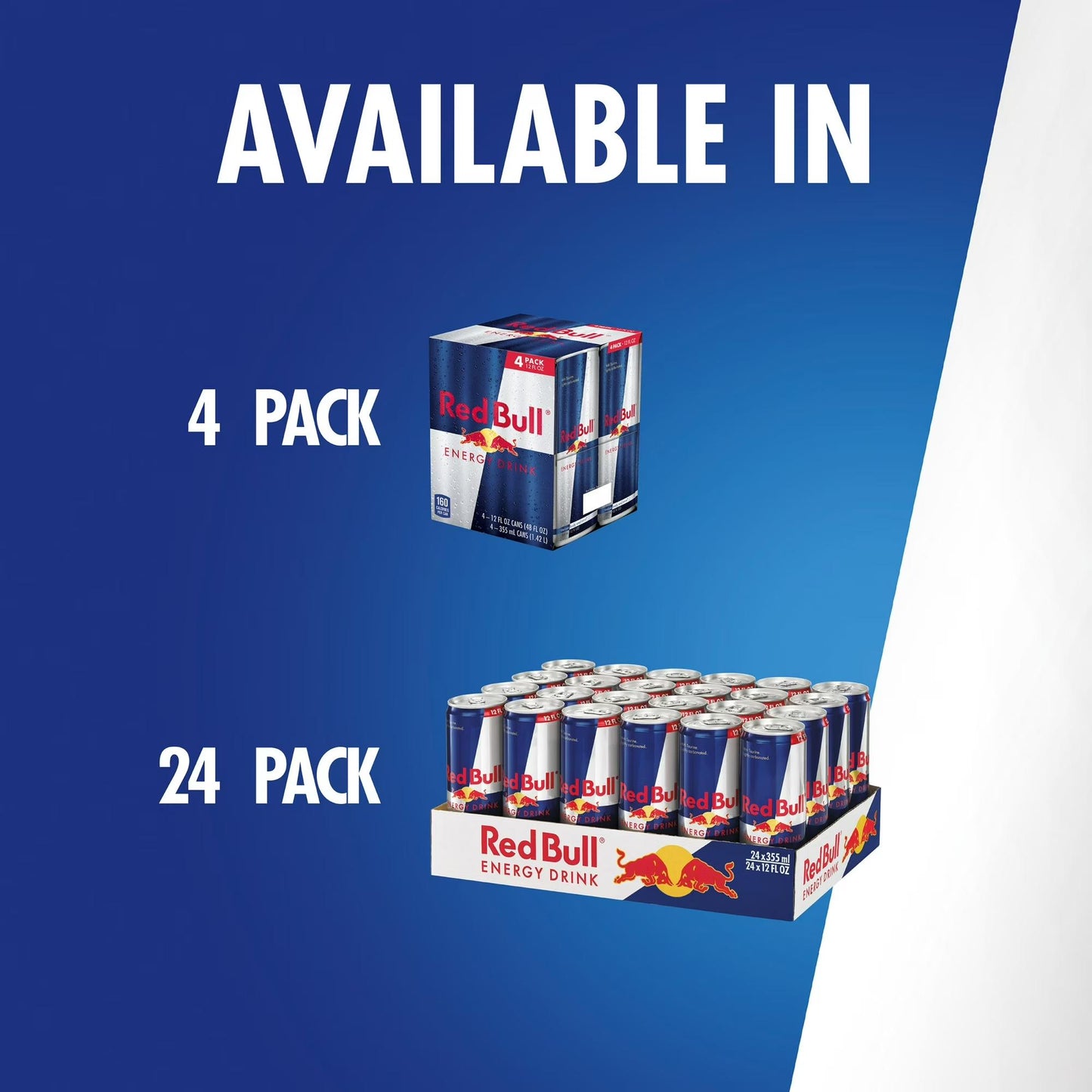 Red Bull Energy Drink, 12 fl. oz., 6 Packs of 4 Cans