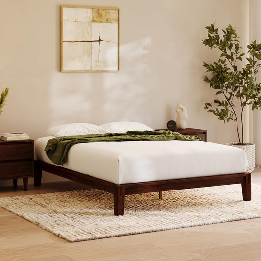 Nectar Queen Bamboo Bed Frame: Tool-Free Setup, Floating Support & 800 lb Capacity