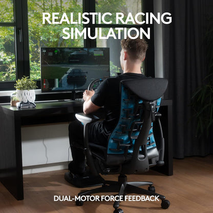 Logitech G29 Racing Wheel & Pedals for PS5, PS4 & PC | Force Feedback, Leather Wheel