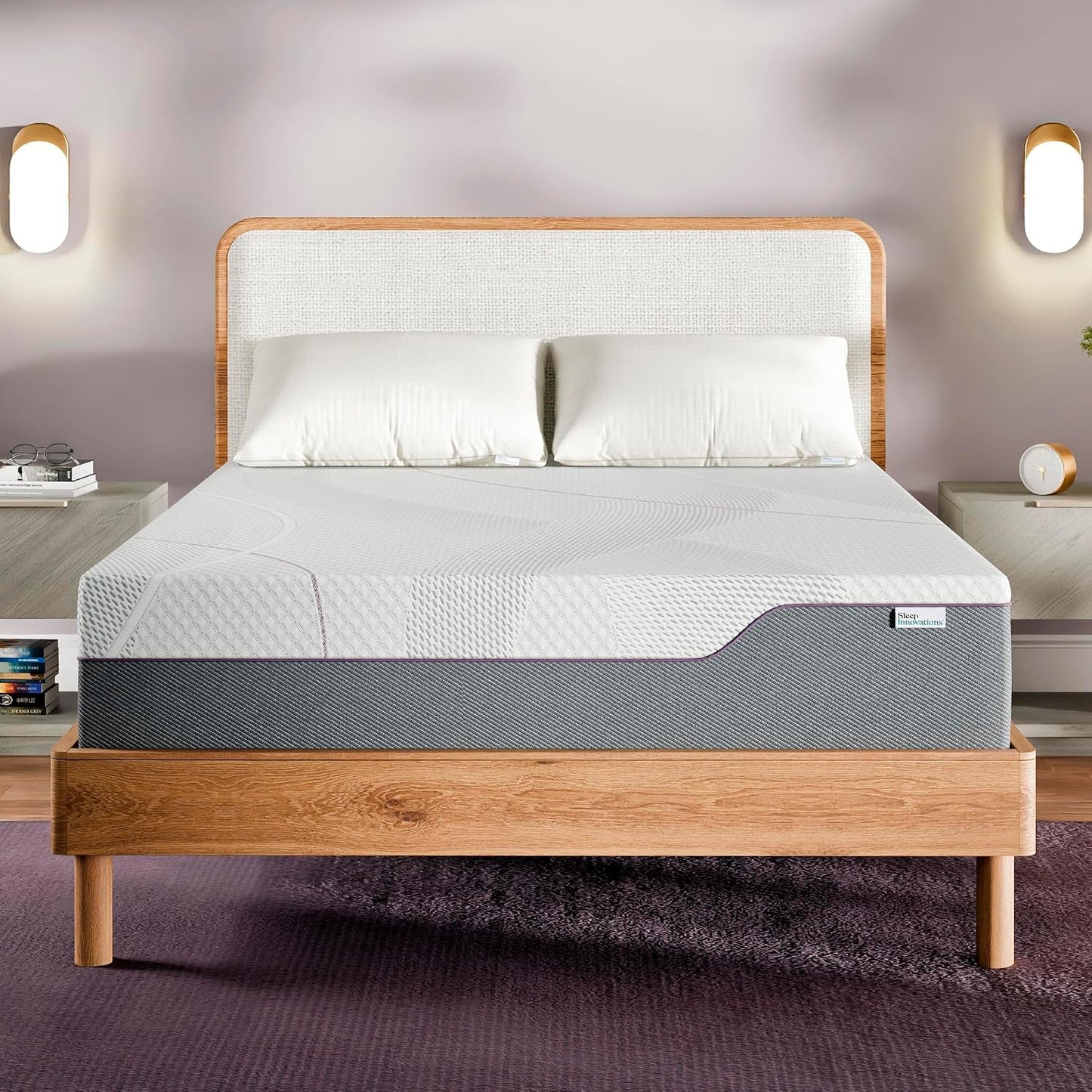 Sleep Innovations Shiloh 12" Full Size Green Tea Memory Foam Mattress in a Box