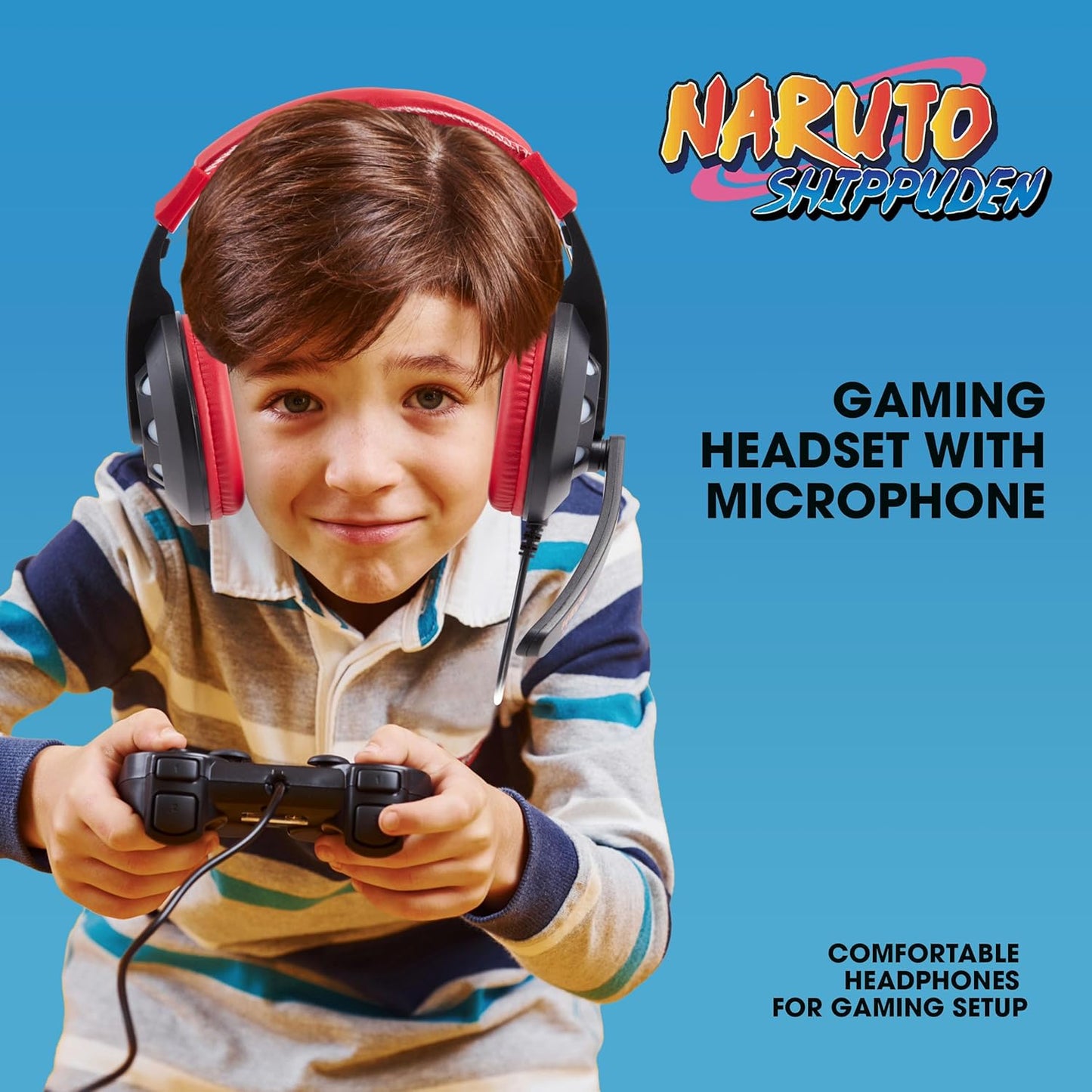 Naruto Wired Gaming Headset with Mic & LED Lights