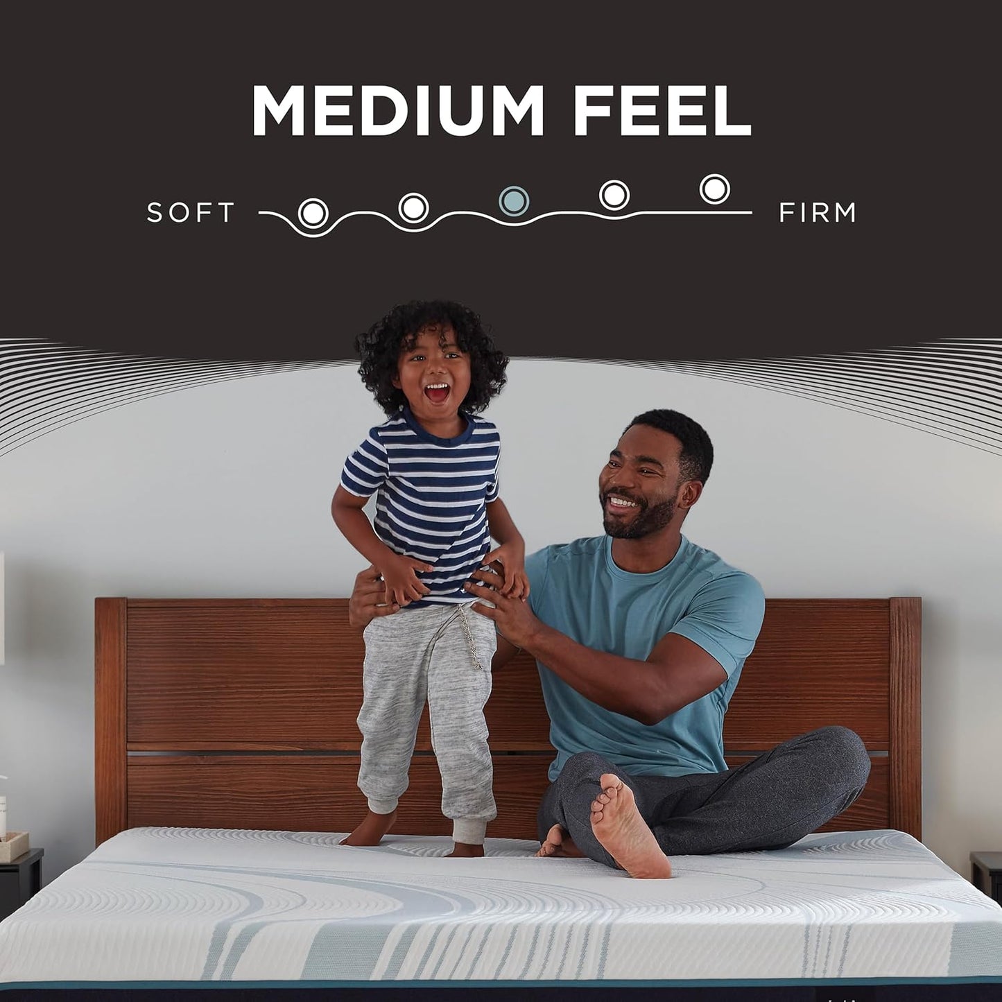 TEMPUR-Adapt 2.0 King Mattress – 11" Medium Memory Foam, Motion Isolation
