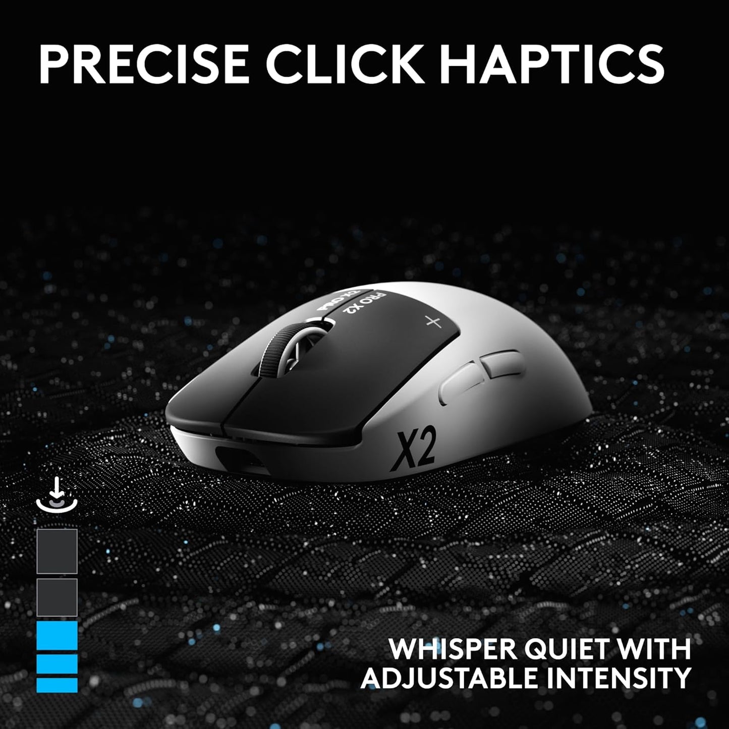 Logitech G PRO X2 SUPERSTRIKE Wireless Gaming Mouse, 61g, Black/White