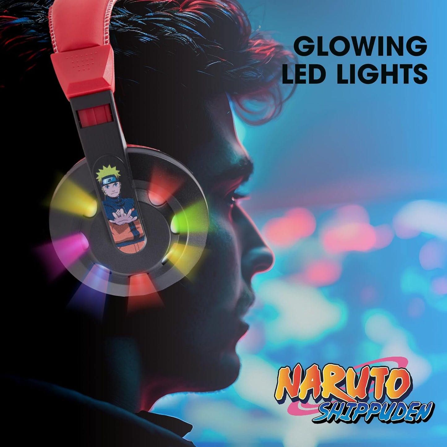 Naruto Wired Gaming Headset with Mic & LED Lights