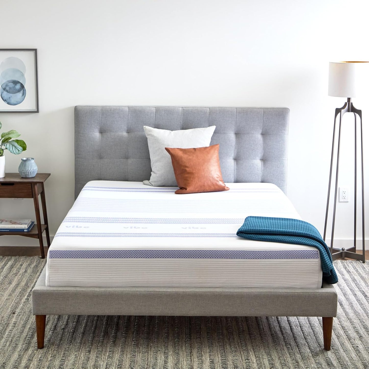 Vibe Twin XL Gel Memory Foam Mattress – 12", Pressure-Relieving, Cooling, Medium-Firm Feel