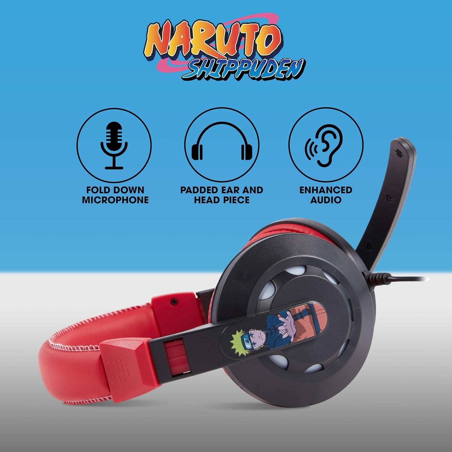 Naruto Wired Gaming Headset with Mic & LED Lights