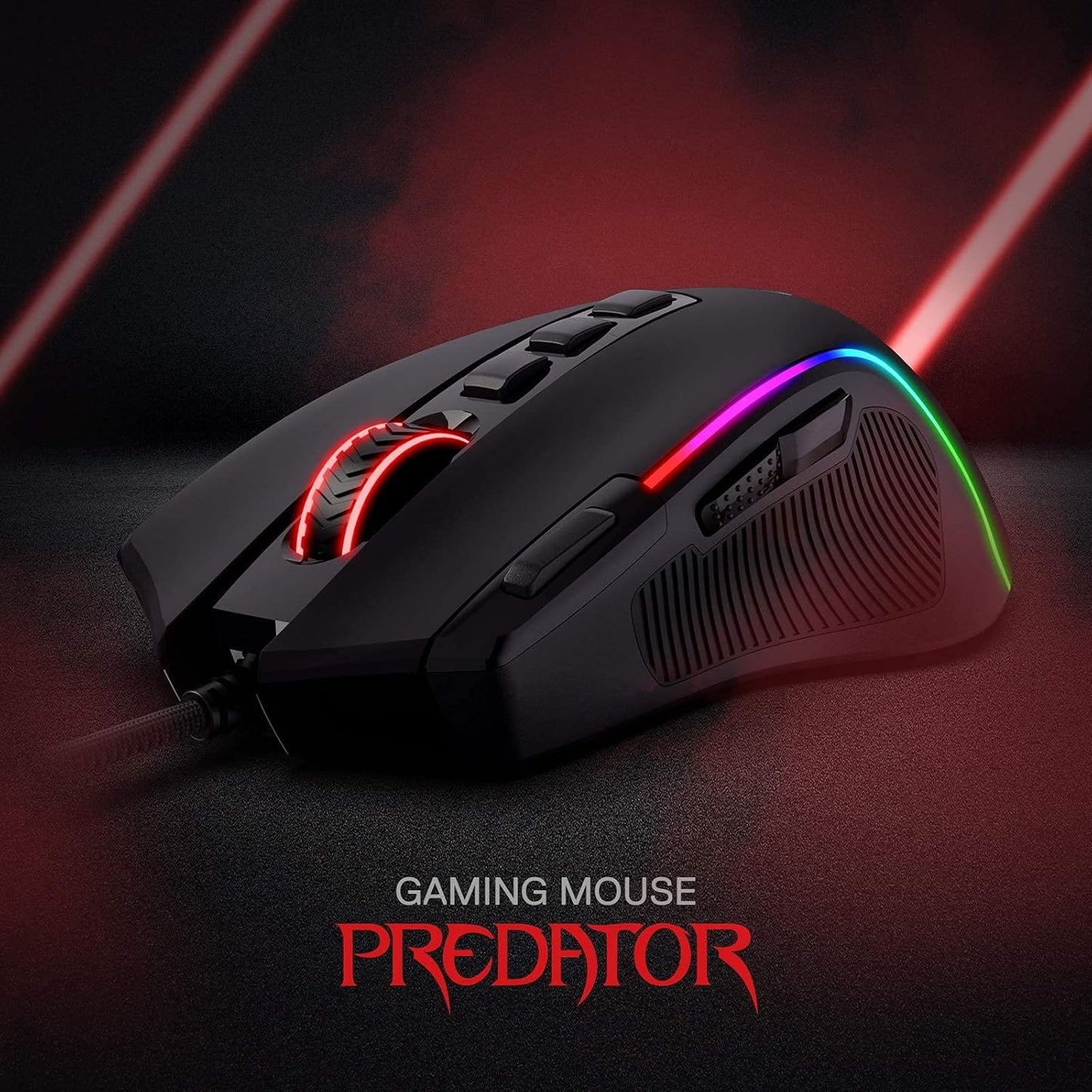 Redragon M612 Wired RGB Gaming Mouse, 8000 DPI, Programmable Buttons
