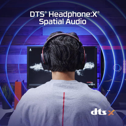 HyperX Cloud Alpha Wireless Gaming Headset – 300H Battery, DTS Headphone:X, Red