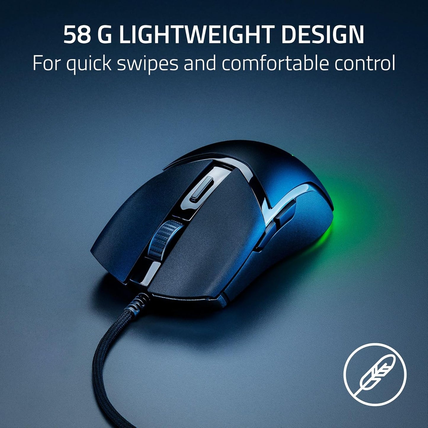 Razer Cobra Lightweight Wired Gaming Mouse, Chroma RGB, Black