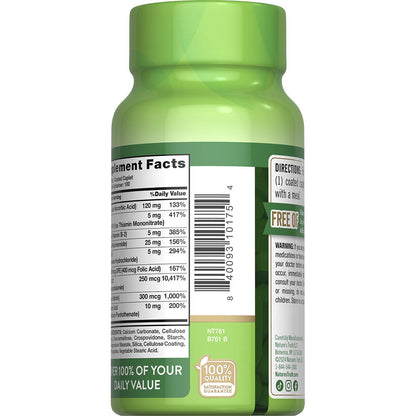 Nature’s Truth High Potency B-Complex with Vitamin C – 100 Coated Caplets