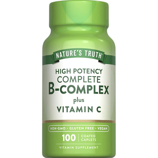 Nature’s Truth High Potency B-Complex with Vitamin C – 100 Coated Caplets