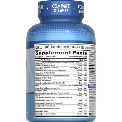 Nature’s Truth Men’s Daily Multivitamin Tablets – 100 Ct