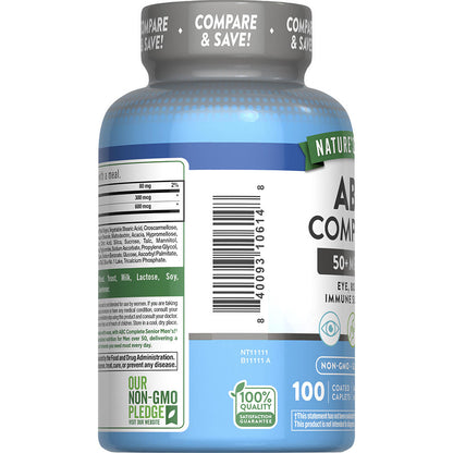 Nature’s Truth ABC Complete Senior Men’s 50+ Daily Multivitamin Caplets, 100 Ct