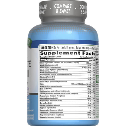 Nature’s Truth ABC Complete Senior Men’s 50+ Daily Multivitamin Caplets, 100 Ct