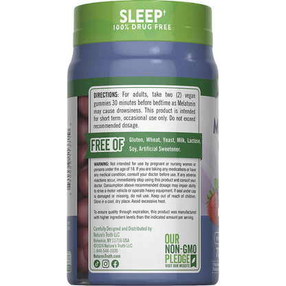 Nature's Truth® Sleep Melatonin Gummies – 10 mg, Mixed Berry Flavor, 70 Count