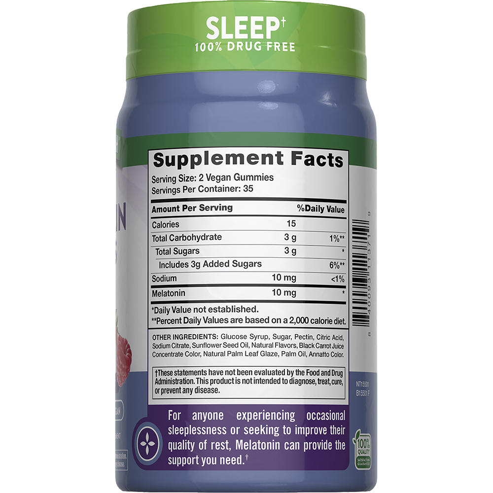Nature's Truth® Sleep Melatonin Gummies – 10 mg, Mixed Berry Flavor, 70 Count