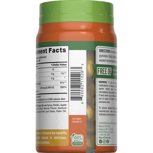 Nature’s Truth® Extra Strength Vitamin D3 Gummies, 2000 IU, 70 Count