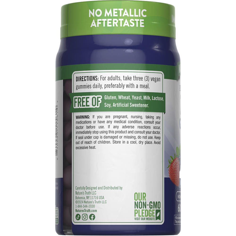 Nature’s Truth Extra Strength Zinc Immune Support Gummies – 50 mg, 60 Count