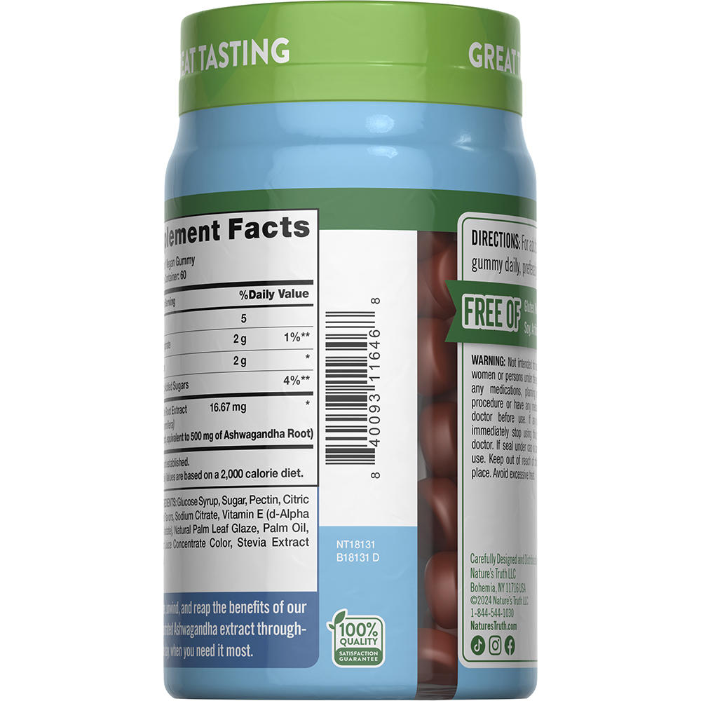 Nature’s Truth® Ashwagandha Gummies – Tropical Flavor, 60 Count
